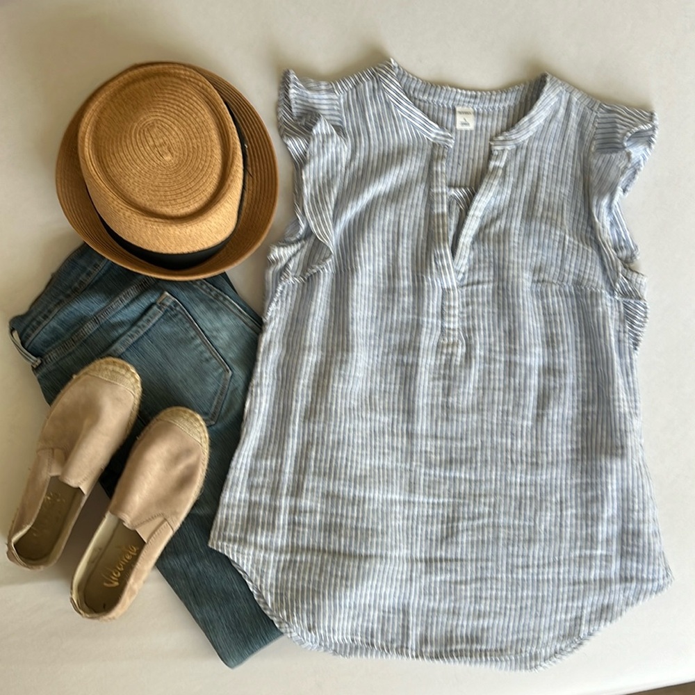 Old Navy linen blouse